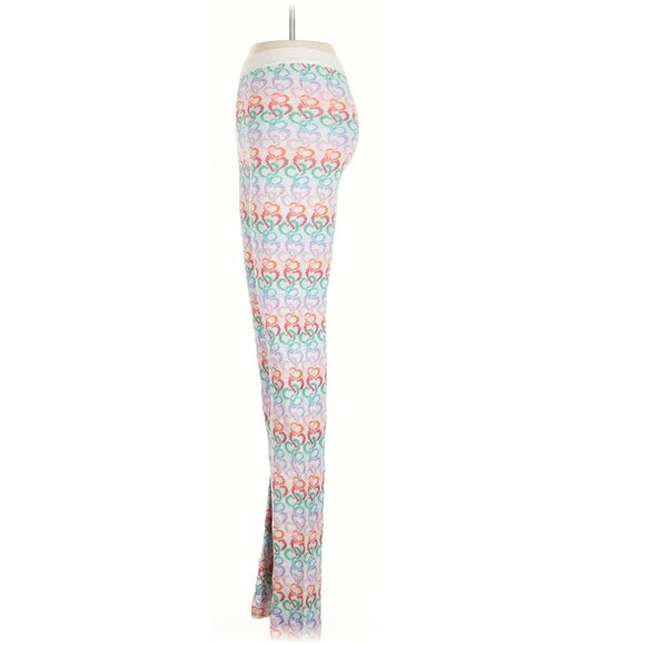 Marco Rambaldi Multicolor Heart Flare Knit Pants - Picture 6 of 10